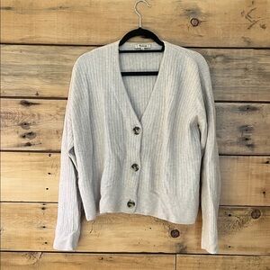 Madewell Cream Cardigan Sweater
